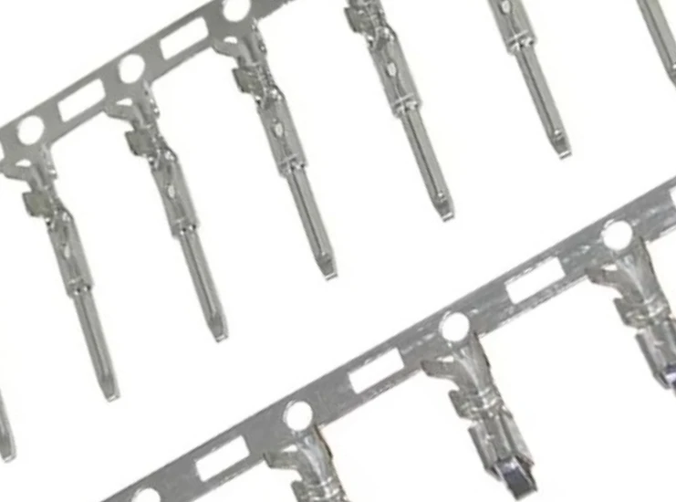 SM male terminal, spring terminal, SM2.54 terminal, cold-pressed head, female shell spring pin, copper core, 100pcs