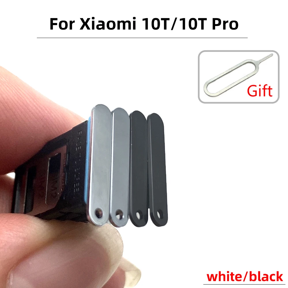 NEW SIM Card Slot SD Card Tray Holder Adapter For Xiaomi Mi 10 10T Pro Lite Mi Note 10 / CC9 Pro Mobile Phone + Pin