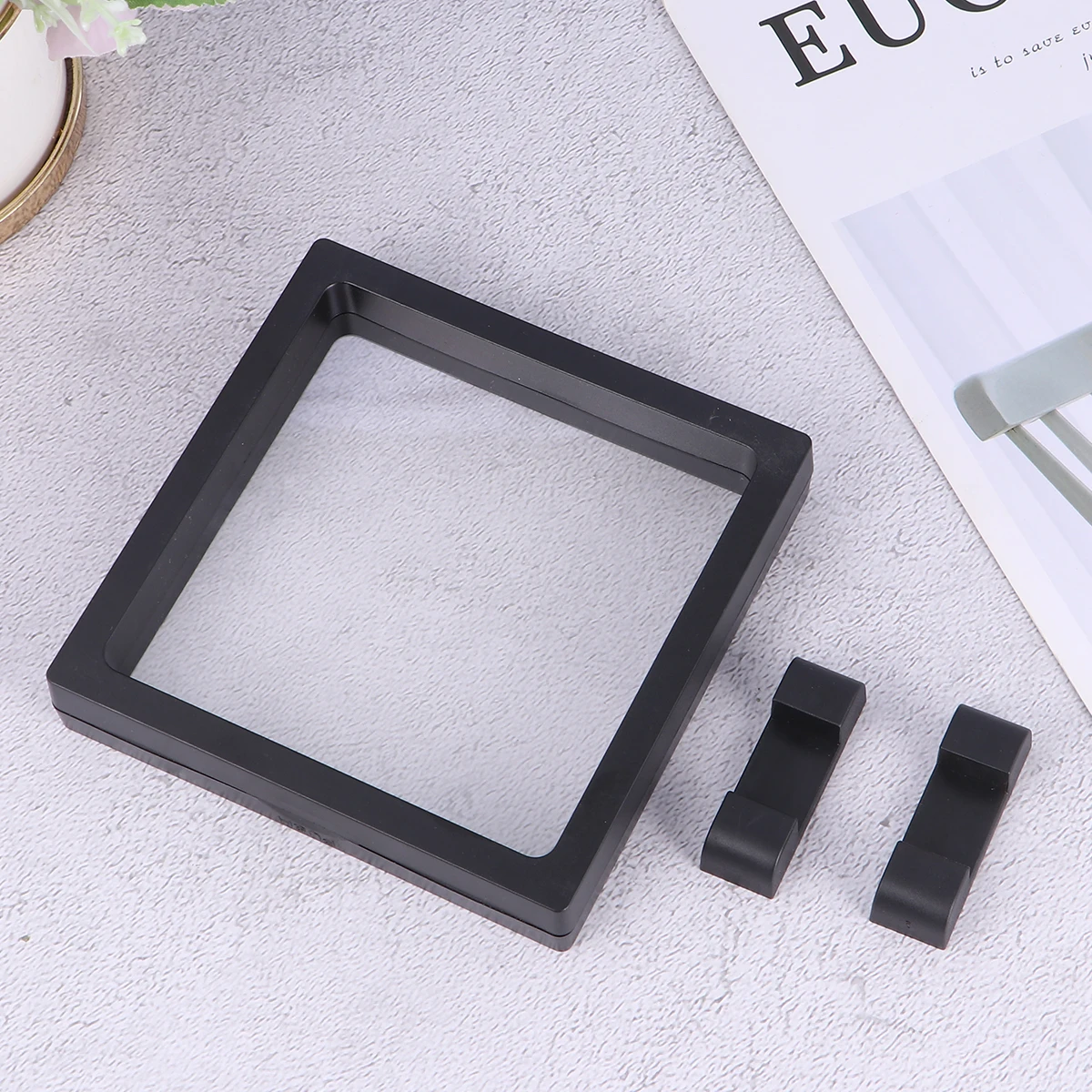 

Clear Display Box PE Jewelry Case Storage Floating Holder Organizer Necklace Bracelet Earrings Collectibles Exhibiting Challenge