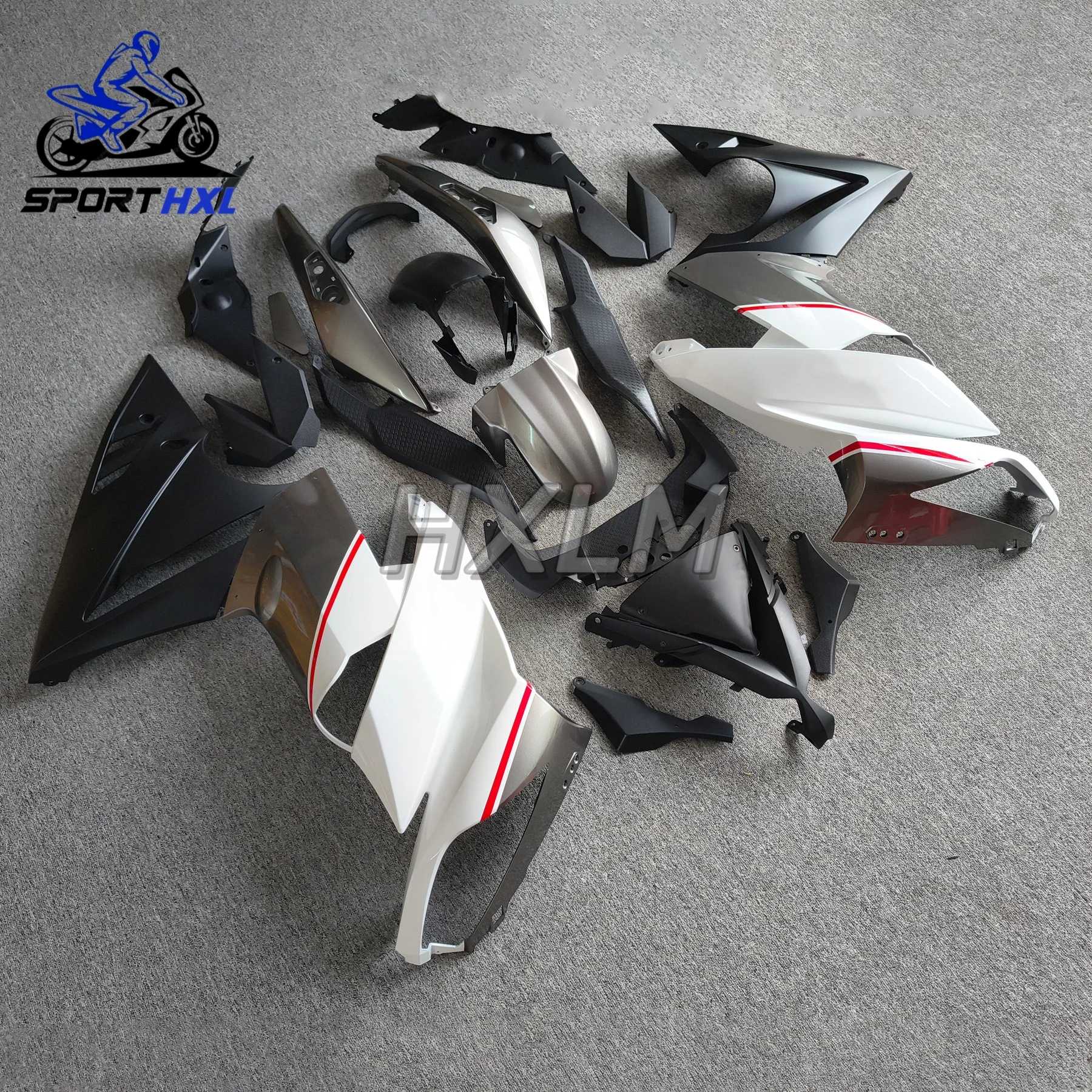 Plastic Fairings For NINJA 650R 2009 - 2011 White Black Fairings ER6F 2010 Abs Fairing For Kawasaki ER-6F 09 10 11