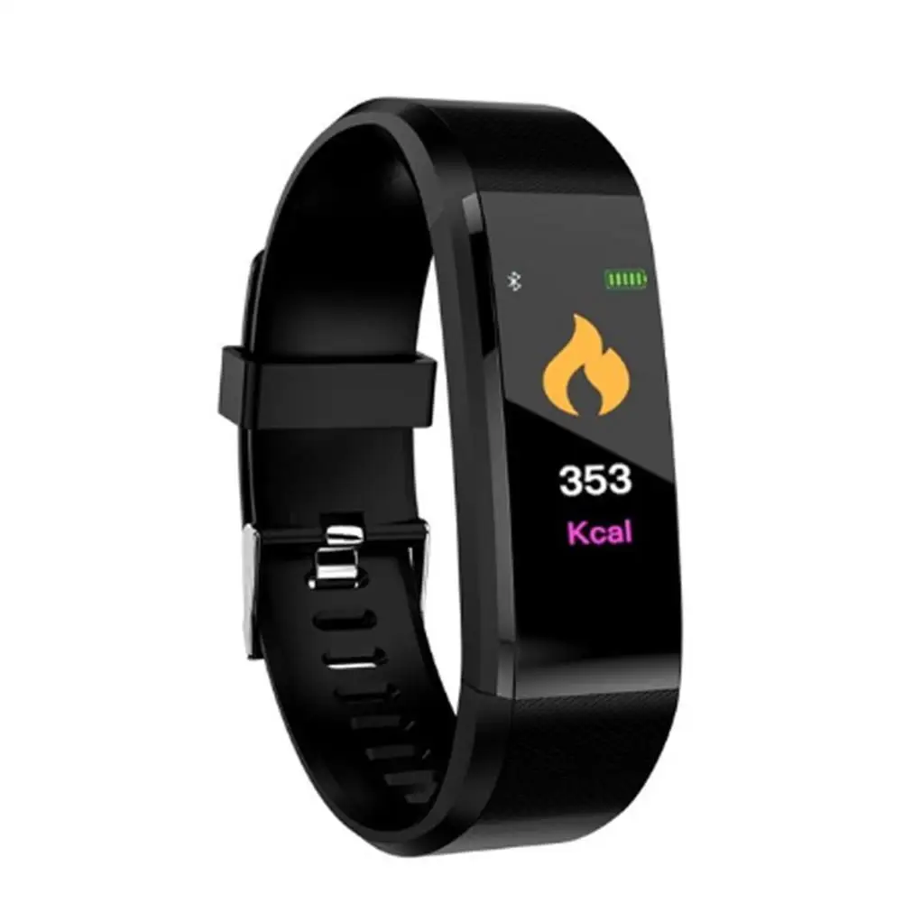 ID115Plus Fitness Tracker Watch for Men Women Smart Watch 2025 Heart Rate Monitor Step Counting Calorie Burning Call Reminder