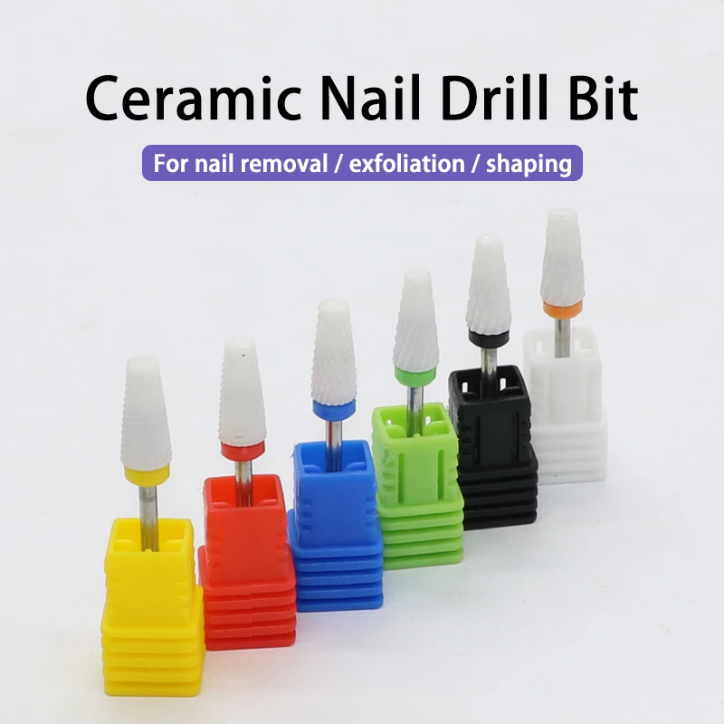 DDQ-Ceramic Nail Drill Bits, Electric Nail Drill Bits, Manicure Machine, Ferramentas de Arte