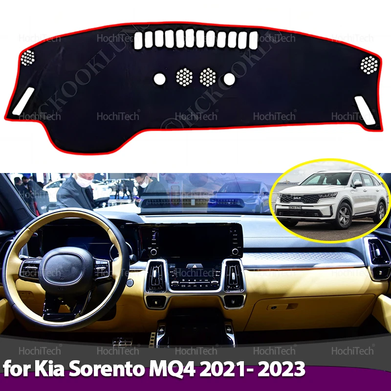 For Kia Sorento MQ4 2021 2022 2023 Dashboard Cover Board Anti-Slip Mat Protect Pad Car Sunshade Carpet Rug Accessories