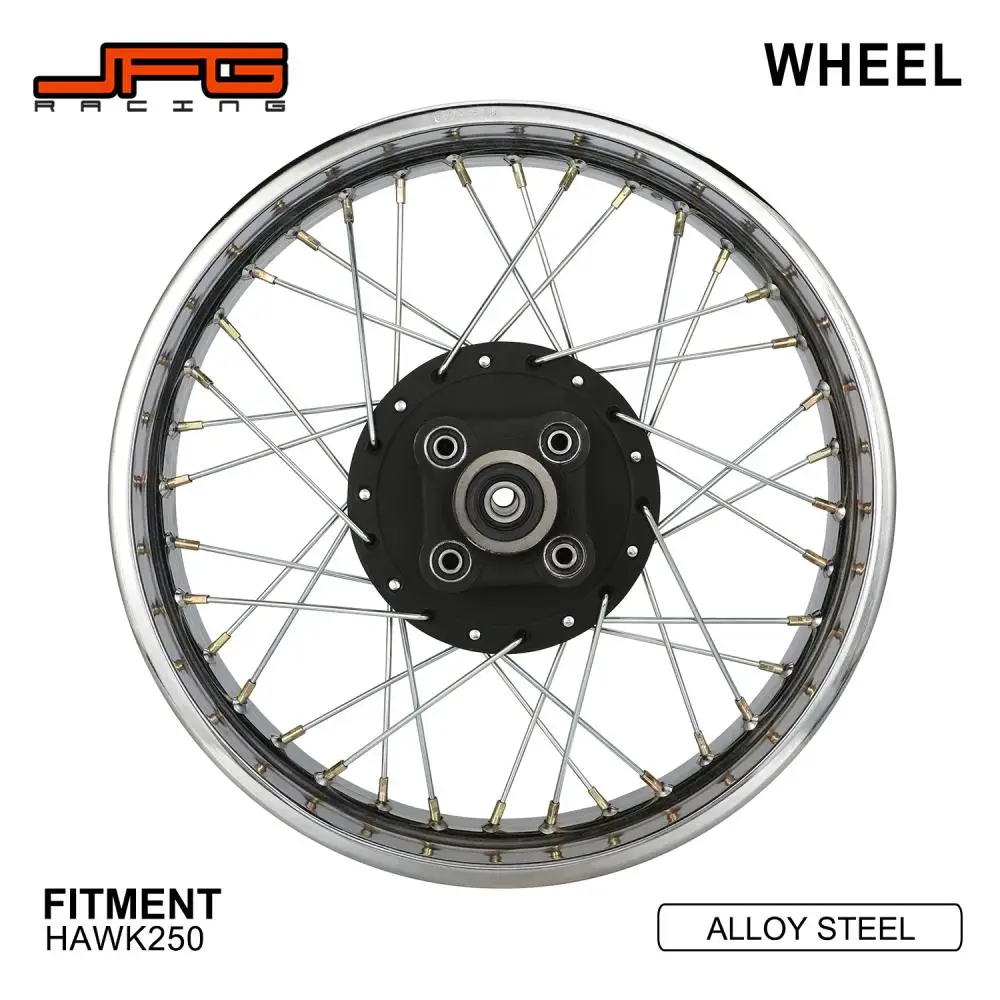 Motorcycle Accessories Front Rear Wheel Hubs Rim 21*1.6 18*2.15 For Hawk 250 Hawk250 Mini Street Dirt Bike Motocross Alloy Steel