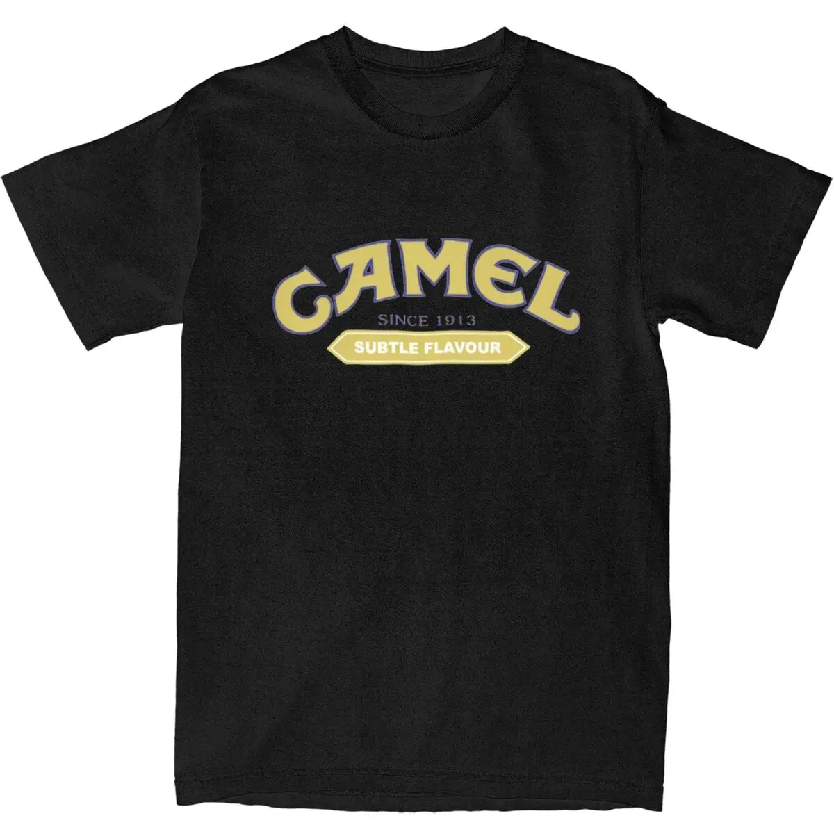 Camel American T-Shirt USA Cigarette Harajuku T Shirts Short Sleeve Tshirt Summer 100% Cotton Round Neck Plus Size Clothing