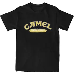 Camel American T-Shirt USA Cigarette Harajuku T Shirts Short Sleeve Tshirt Summer 100% Cotton Round Neck Plus Size Clothing