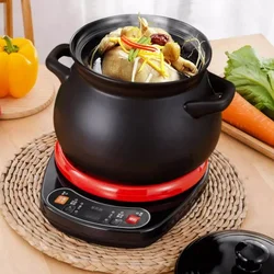 220V Slow Cookers Split Intelligent Reservation Electric Casserole 600W Electric Stew Pot Large Capacity Electric Casserole