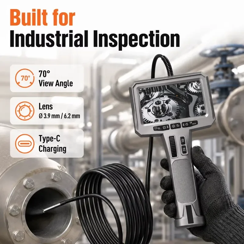 for CMOS Industrial Endoscope Camera 3.9mm Flexible Inspection Camera Video Borescope for Mold Tooling Inspection Service
