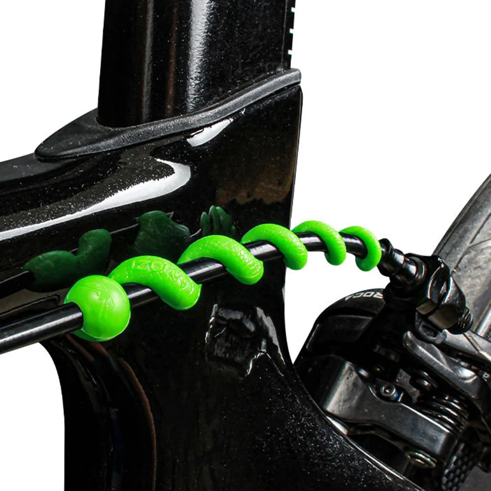 

5Pcs Bike Frame Paint Protective Cover Heavy Duty Silicone Brake Cable Sleeve Anti Scratch Cord Protector for Bicycle
