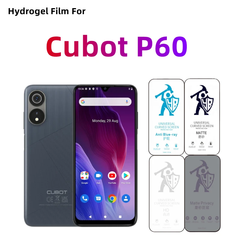 

2pcs Matte Hydrogel Film For Cubot P60 HD Screen Protector For Cubot P60 Eye Care Privacy Anti Spy Matte Protective Film