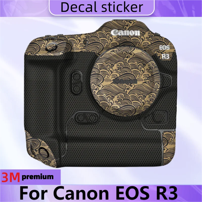 For Canon EOS R3 Camera Body Sticker Protective Skin Decal Vinyl Wrap Film Anti-Scratch Protector Coat