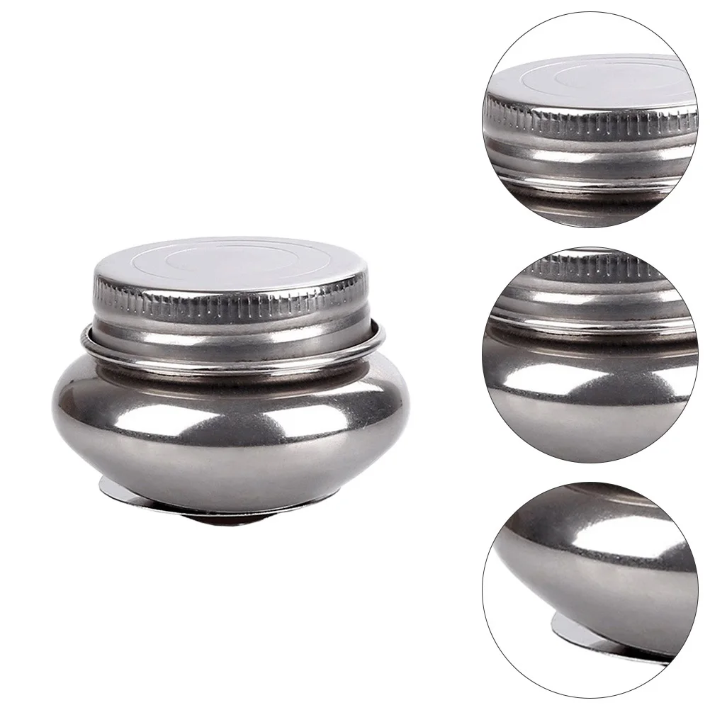 

Paint Brush Washer Stainless Steel Solvent Container with Removable Lid for Watercolor Painting Pen Cleaning Art Class Organizer