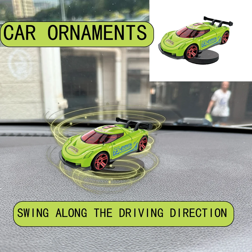 

Car Drift Rotating Ornaments Auto Dashboard Turning Racing Model Deco Carindividuality Center Console Cartoon For GT Sport