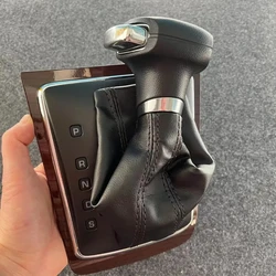 For Skoda Octavia 2007-2013 RS Automatic Gear Shift Knob With Dust Cover Mahogany Gear Shift Knob Frame
