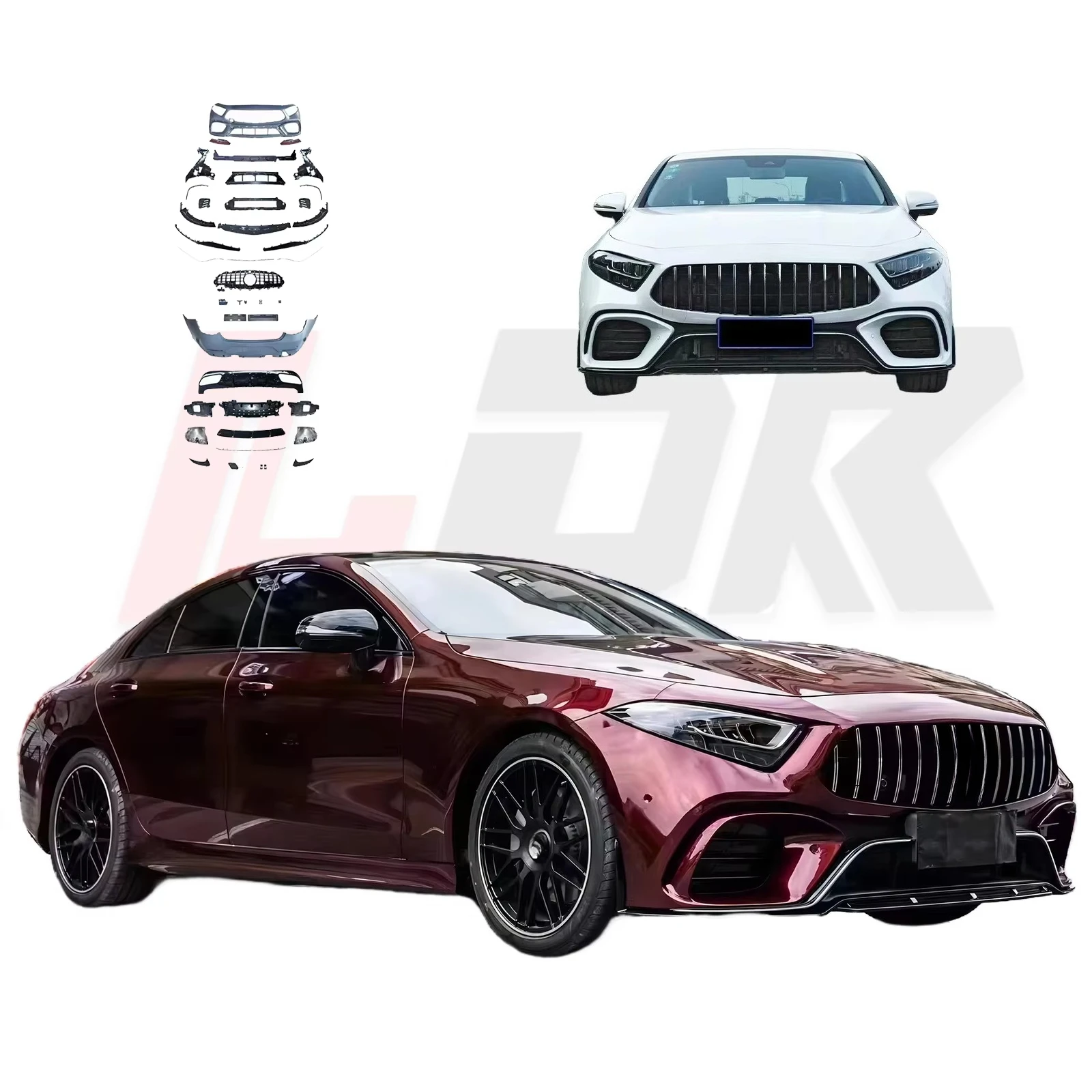 

C257 Bumper for CLS Class W257 Upgrade CLS53 Body Kit MT Front Bumper Rear Bumper Diffuser Exhaust Pipe 2019-2023