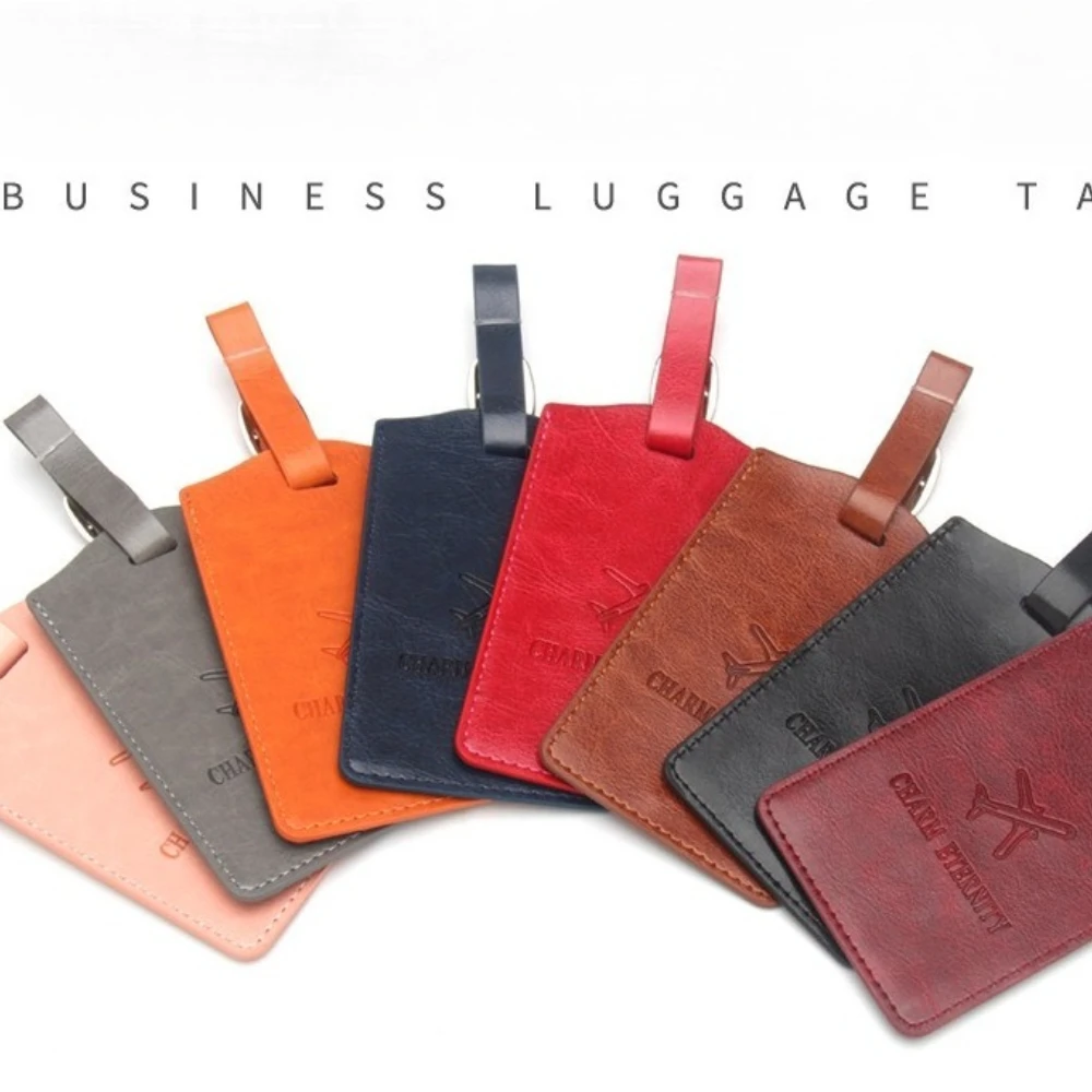 

Креативная багажная бирка из ПУ кожи в виде посадочного талона самолета, милая, толстая, для чемоданов и сумок, идентификатор для мужчин и женщин