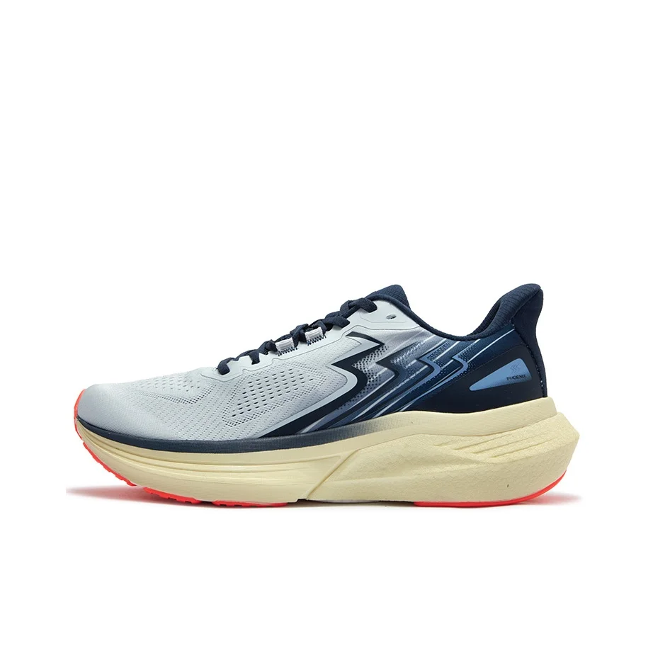 

361° Cushioning Slip Resistant Abrasion Resistant Low top Running Shoes Unisex Gray Blue 672512210-2