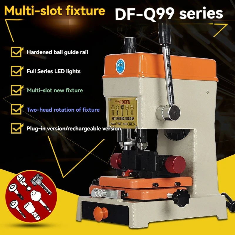 Key Cutting Copier Q99A/Q99C Multifunctional Multi Slot Fixture Key Matching Machine Vertical Machine Milling Slot Key Machine