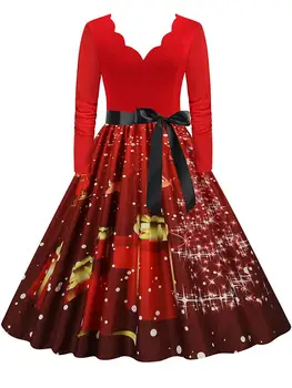 6 best sales Vestido de Natal feminino - №4