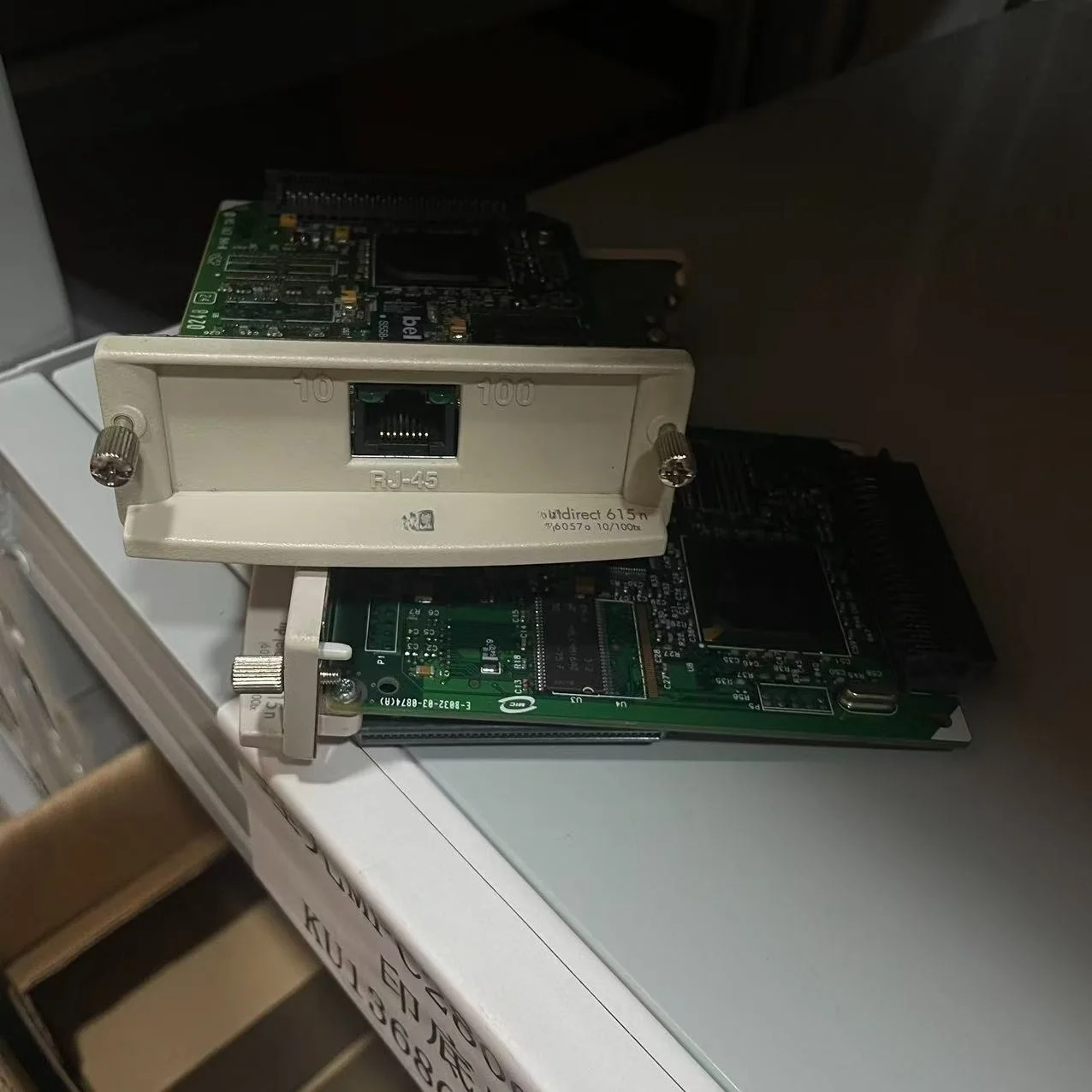 بطاقة شبكة خادم الطباعة الداخلي Ethernet J6057A 10/100tx لبطاقة شبكة HP 500 510 hp 615N وطابعة DesignJet Plotter #1