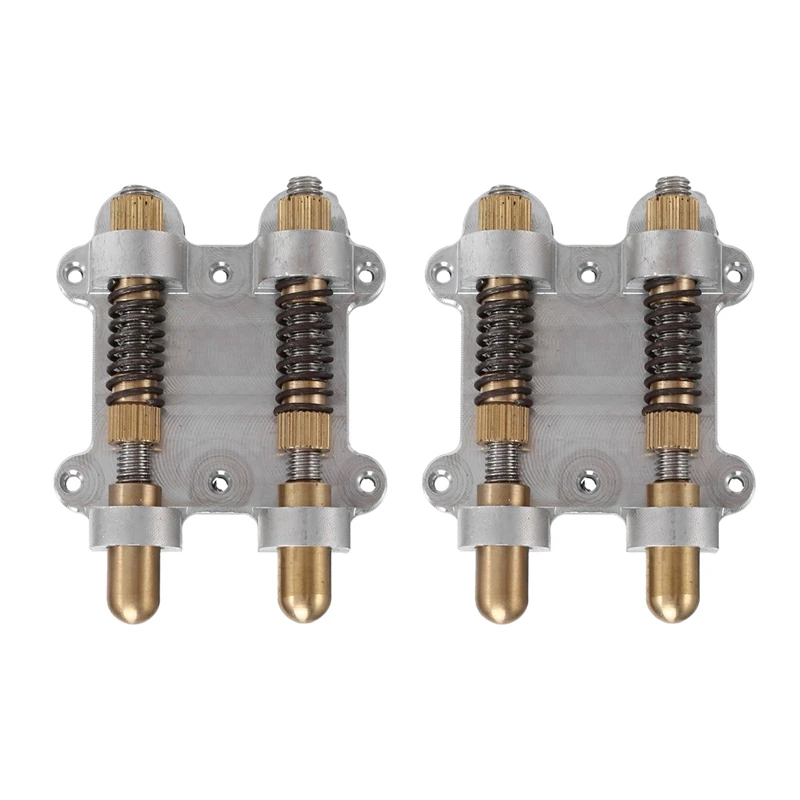 2X Guitar Brass Double Tremolo Bridge Stabilizer Stopper Stabilizing Device Arming Adjuster Tremsetter ESP Style