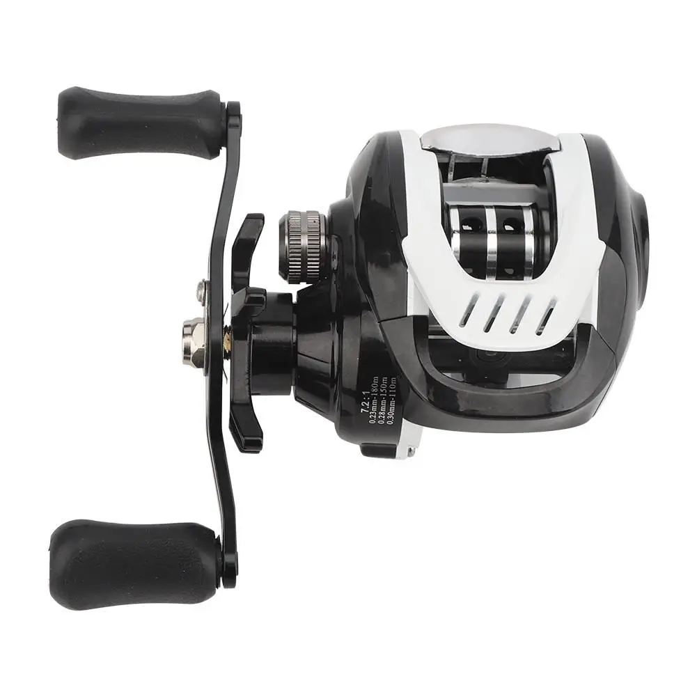 

18 Shaft Centrifugal Magnetic Double Brake Low-Profile Fishing Reel - Anti-Explosive Design for Raft Fishing