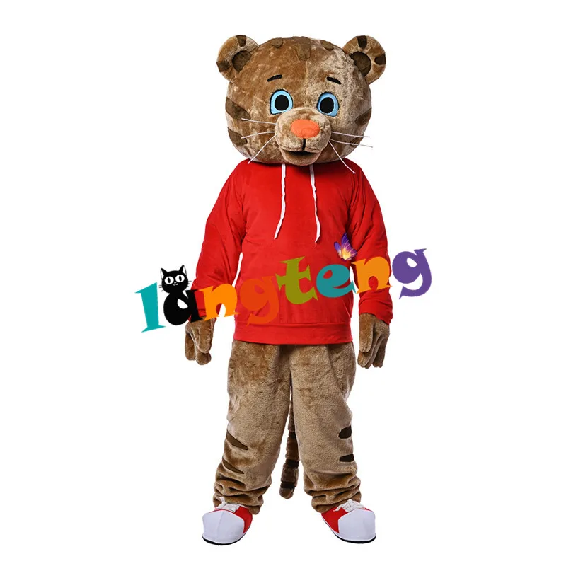 1323 New Red Tiger Cosplay Costumes Cartoon Halloween Mascot  Apparel For Adults