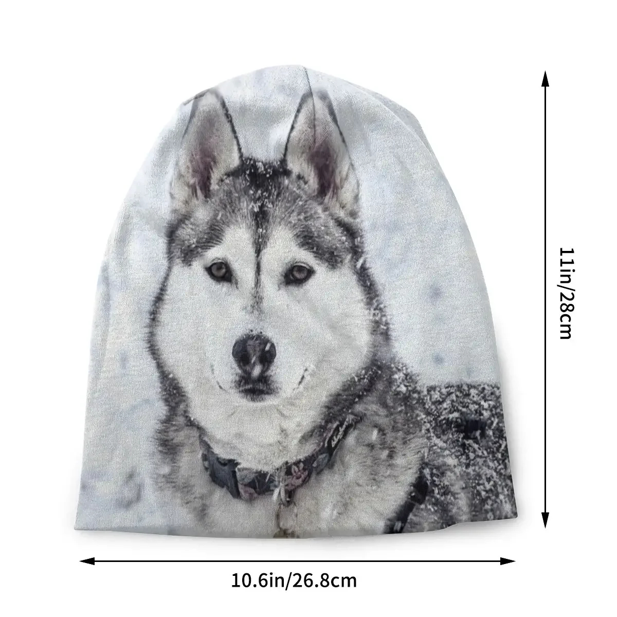 Custom Siberian Husky Bonnet Beanie Knit Hat Men Women Cool Unisex Alaskan Malamute Warm Winter Skullies Beanies Cap