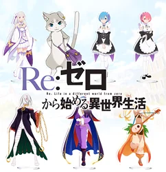 Anime Re:ZERO -Starting Life in Another World- Season3 Shuugeki Hen kara Hajimeru Isekai Seikatsu Acrylic Stand Model Plate gift