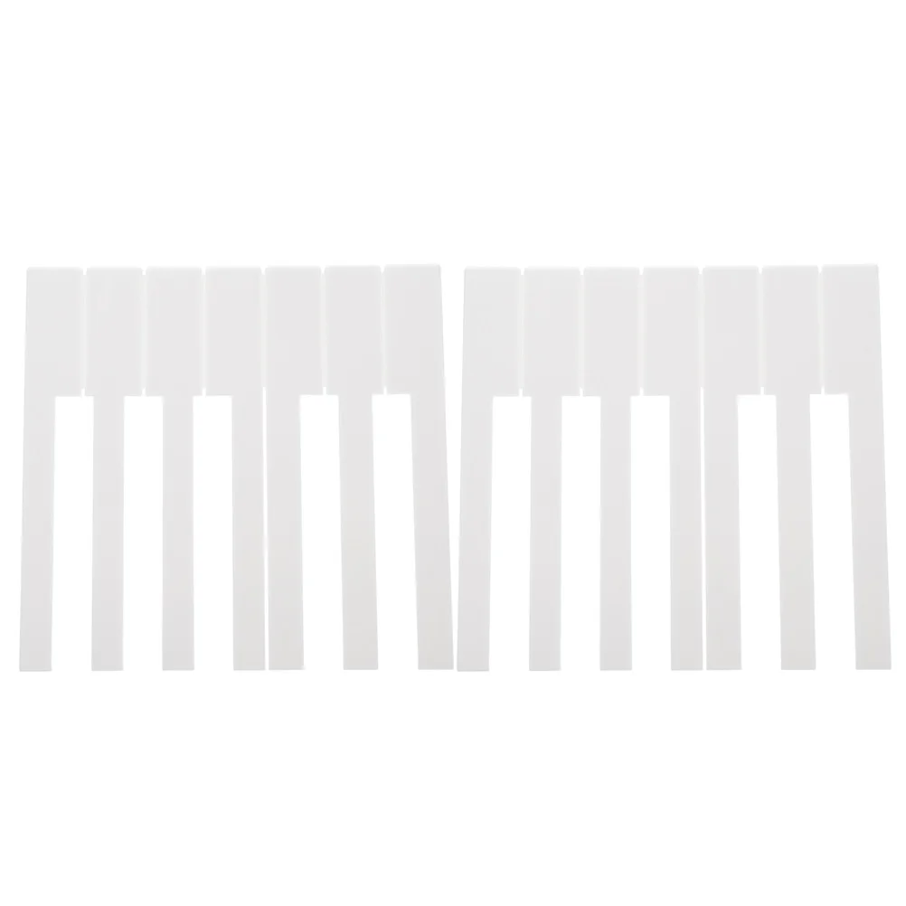 

White Piano Key Protectors Skin Musical Instrument Supplies Bright Light Keyboard Acrylic Repairing Tools