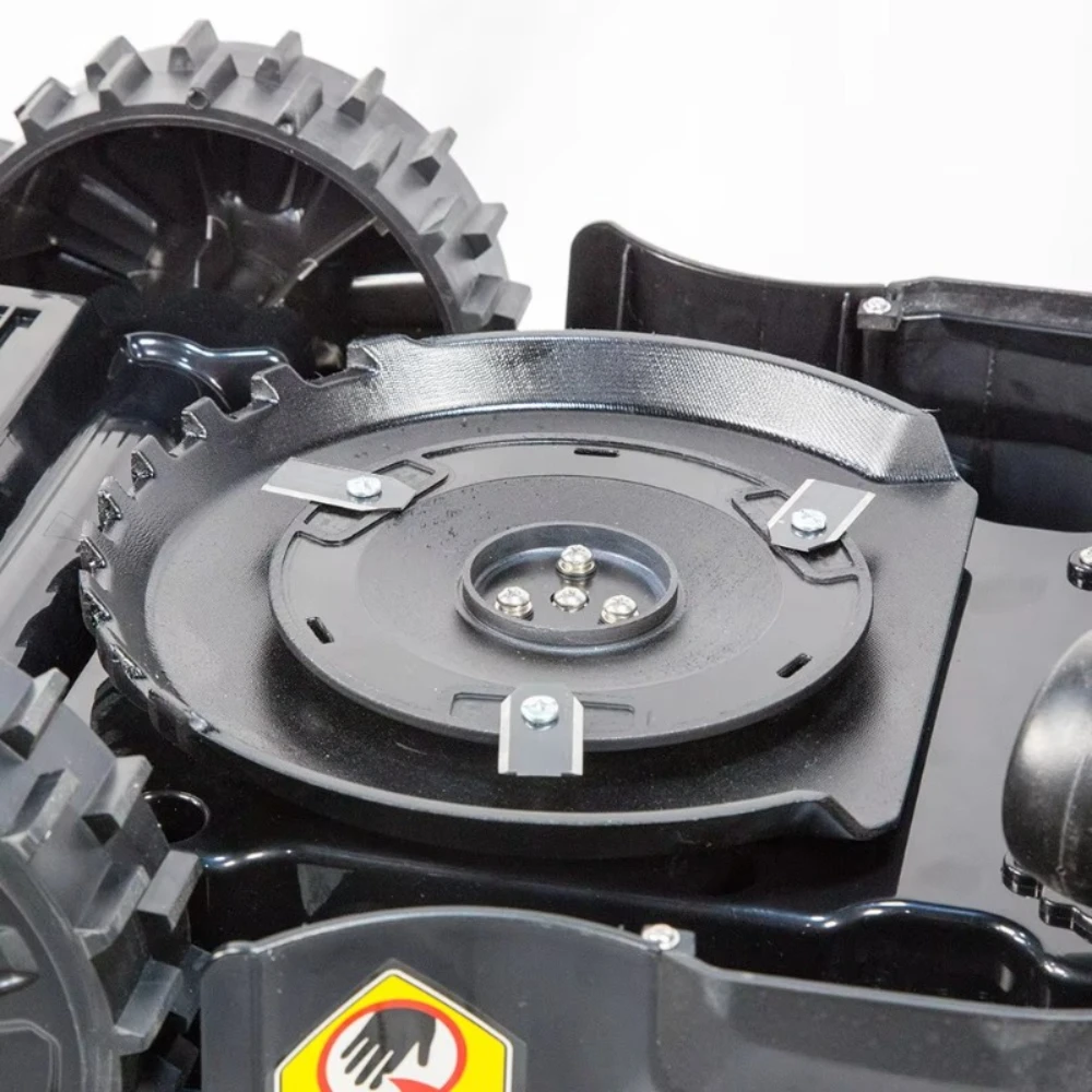 جزازة العشب الروبوتية الذكية شحن سريع جزازة العشب الكهربائية مع شاشة عرض LCD مناسبة لحديقة 500 متر مربع