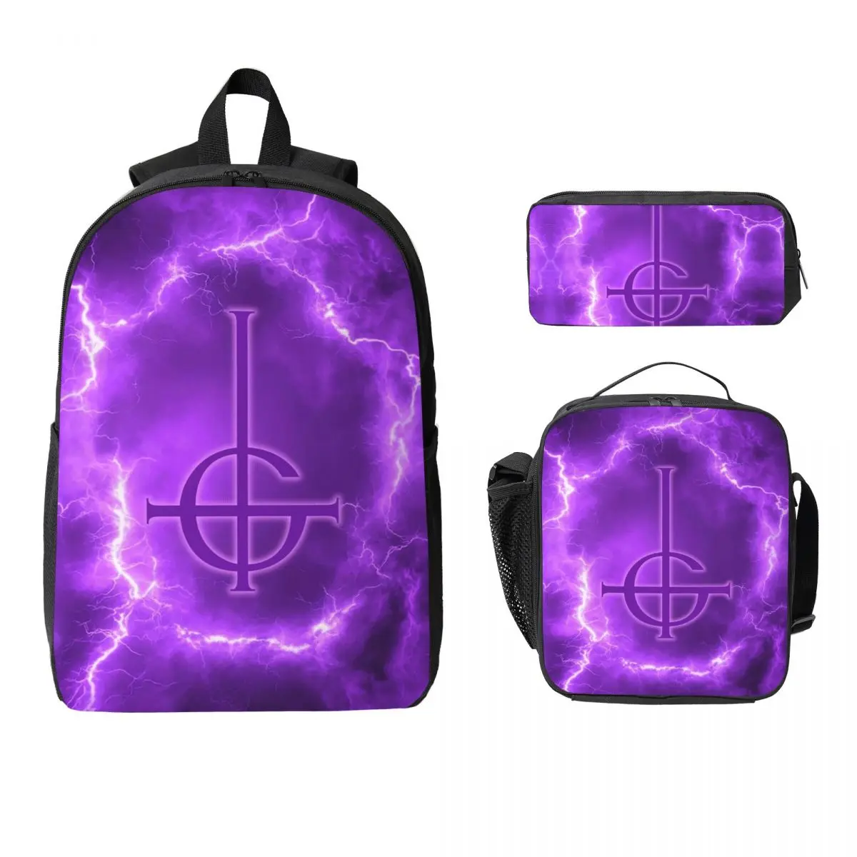 

2025 New Skeleta Album Ghost Band Backpack Student BookBag School Bag Computer Shoulder Bags 3ps Insulated Lunch Bag Pencil Case