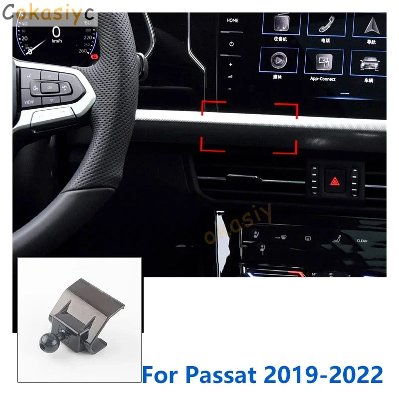 17mm Special Mounts For Volkswagen Passat b8 b7 b6 Car Phone Holder GPS Fixed Bracket Air Outlet Base Accessories 2011-2022