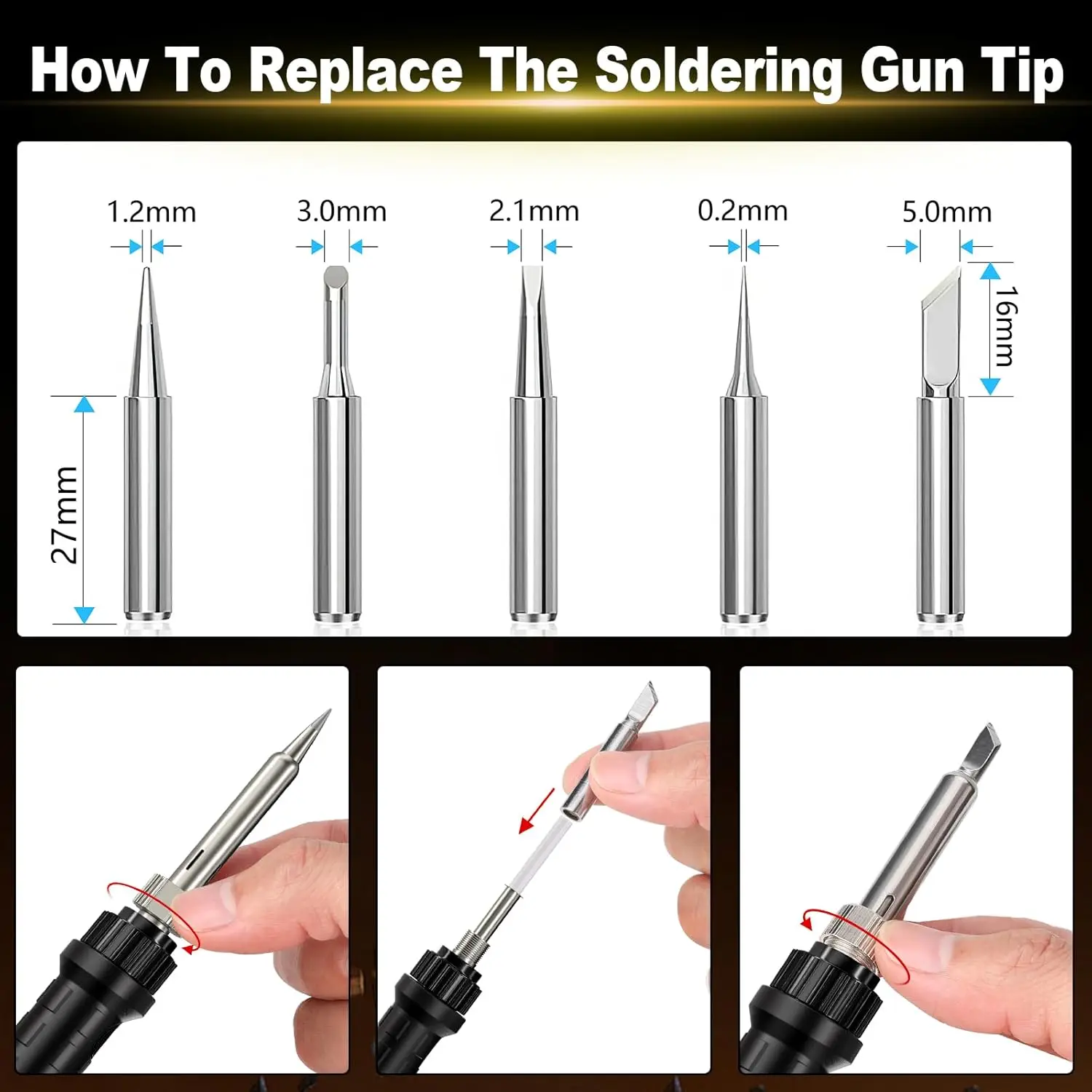 90W LED Digital Cordless Soldering Iron Kit for Makita 18V LXT Battery Temperature 200°C~500°C with 5PCS Tips for DIY Repair - view 5
