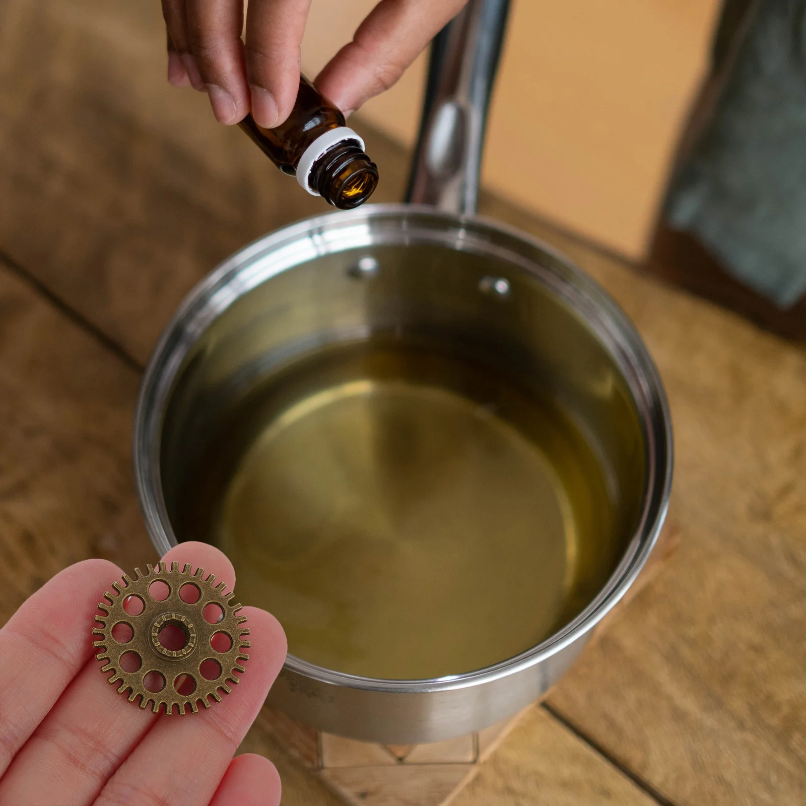 

2 Bags Vintage Punk Gear Charms DIY Metal Jewelry Crafting Beads Necklace Bracelet Pendants Steampunk Decor Gear Charms