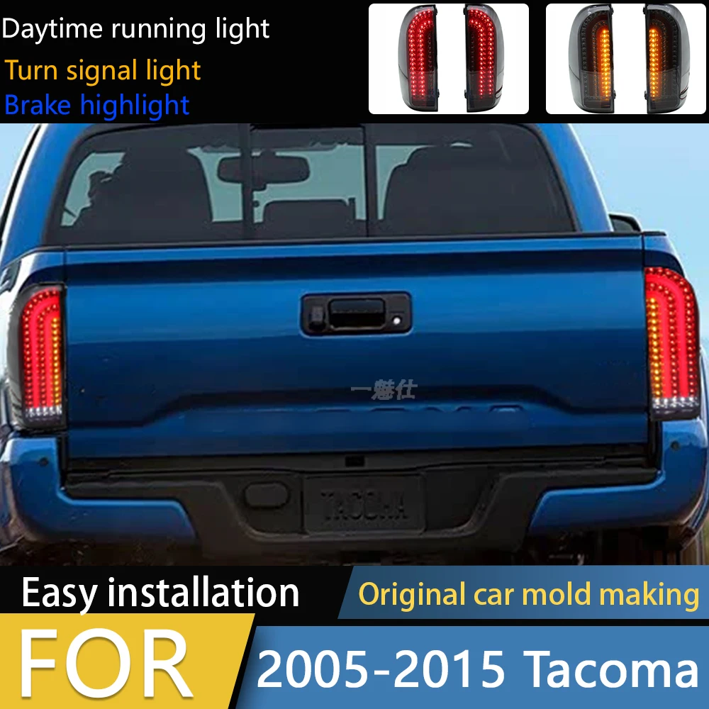 

Для 05-15 TY Tacoma TACOMA дымчатый черный задний фонарь специальная модификация автомобиля стоп-сигнал