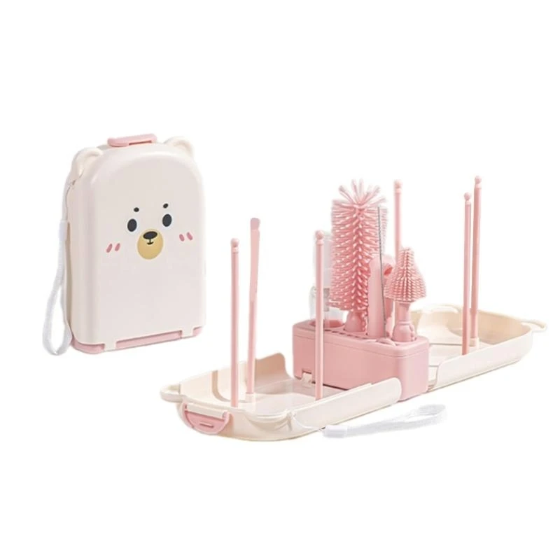 

M76C дорожная щетка для чистки бутылочек для кормления, набор щеток для детских бутылочек для чистки бутылочек с водой, щетка с