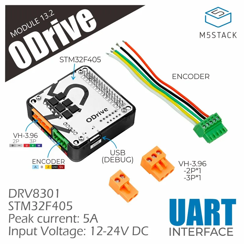 M5Stack Official High-Performance Servo Motor Driver Module Open Source Motion Control DRV8301 for Industrial Applications