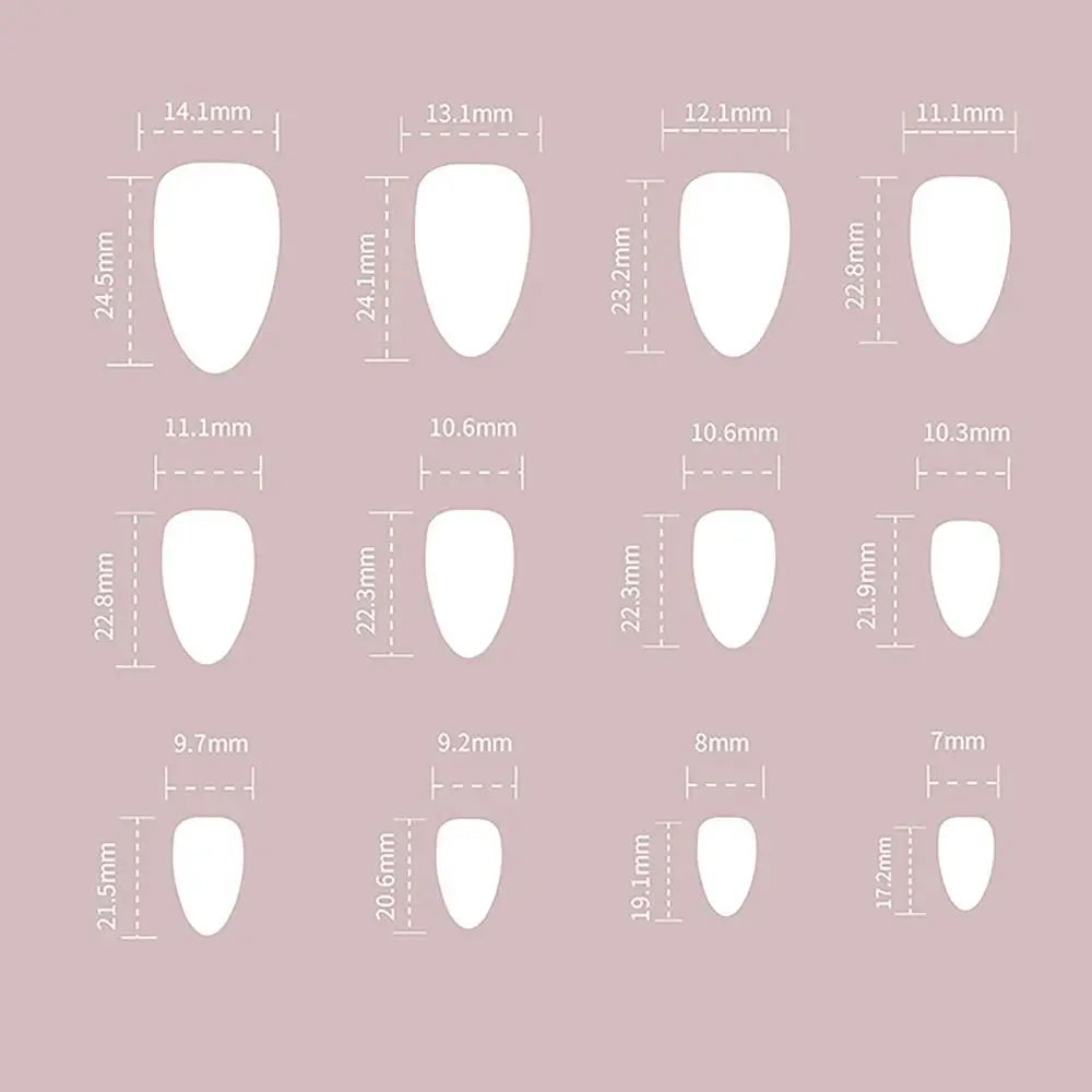 24/30 SZT. Odpinane sztuczne paznokcie 3D z efektem, różowe kokardki, brokatowe sztuczne paznokcie z naklejkami żelowymi, zielone paznokcie w kropelki dla kobiet i dziewcząt