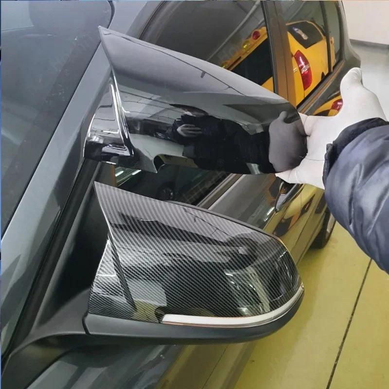 

Для BMW 1 2 3 4 серии M2 F87 F30 F31 F20 F21 F22 F34 x1 E48 I3 2012-2018 Чехол для зеркала заднего вида с углеродным узором Чехол для зеркала заднего вида