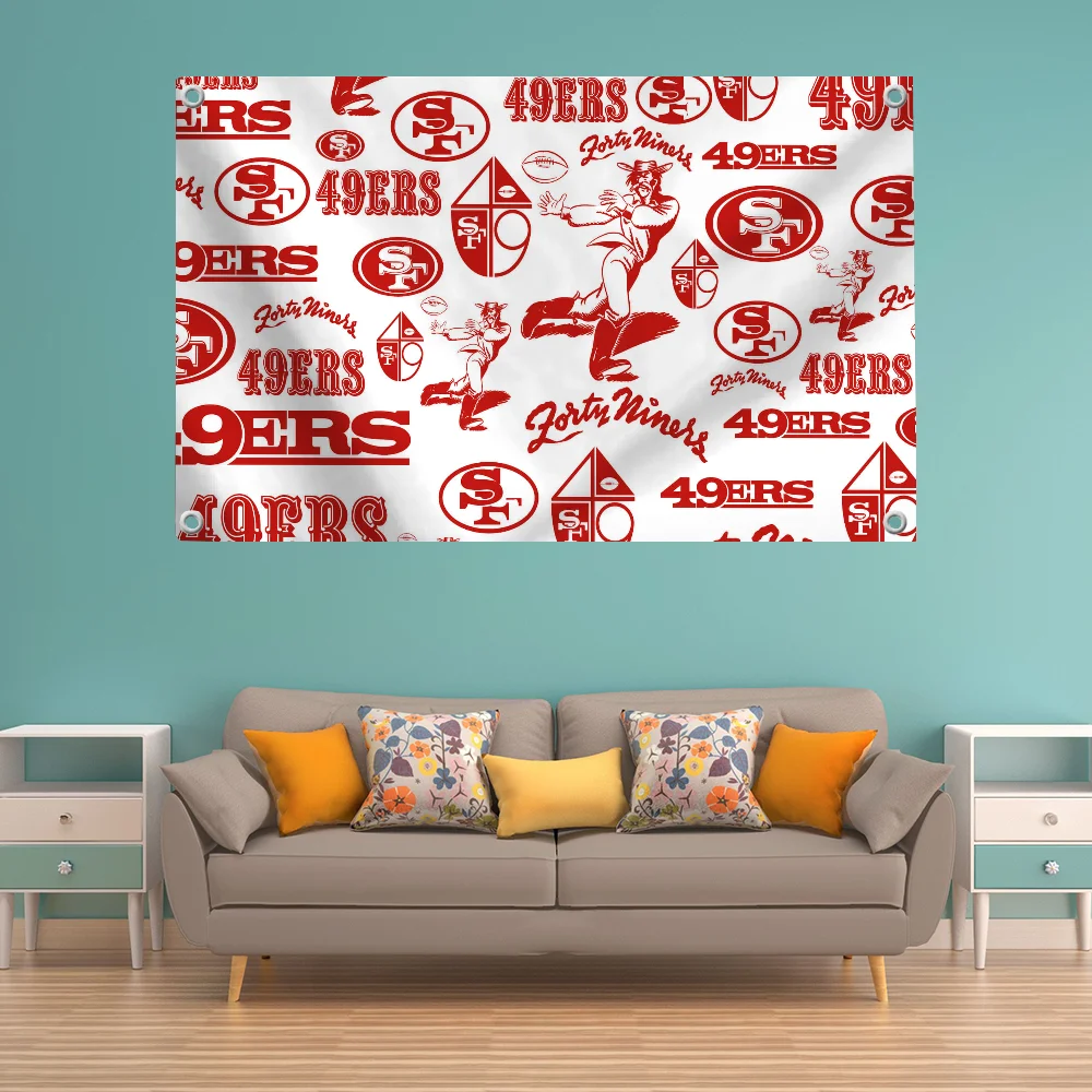 Flag Pride Flag Flag to Hang Flags for Rooms Banner San F-francisco 49ers Room Decor Y2k Funny Flags and Banners Wall Decoration