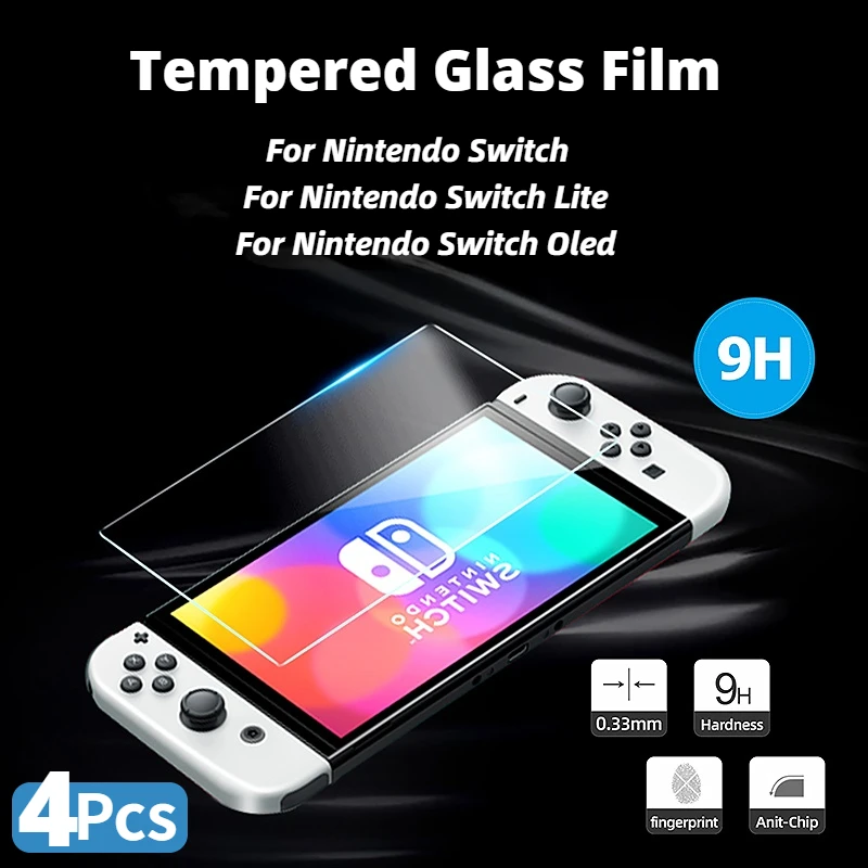 4er Pack für Nintendo Switch ns Displays chutz folie aus gehärtetem Glas 9h Härte glas für Nintendo Switch Lite Nintendo Screen Film