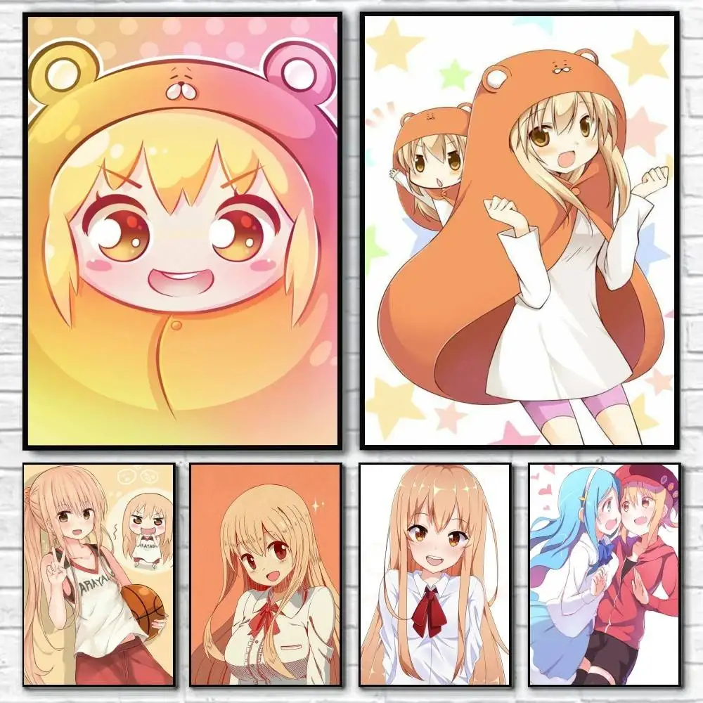 Himouto! Umaru-chan Anime   Poster Waterproof HD Art Wall Decal Self-Adhesive Print