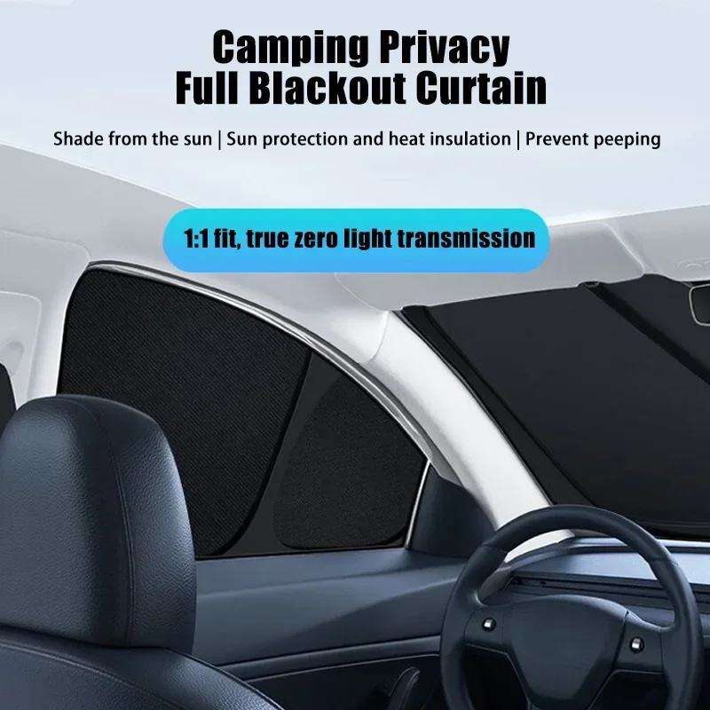 حاجب من الشمس للسيارة لسيارة Volkswagen VW ID.4 2021 ~ 2025 ستائر حجب الضوء أدوات العزل الحراري مظلات الخصوصية ملحقات السيارة #5