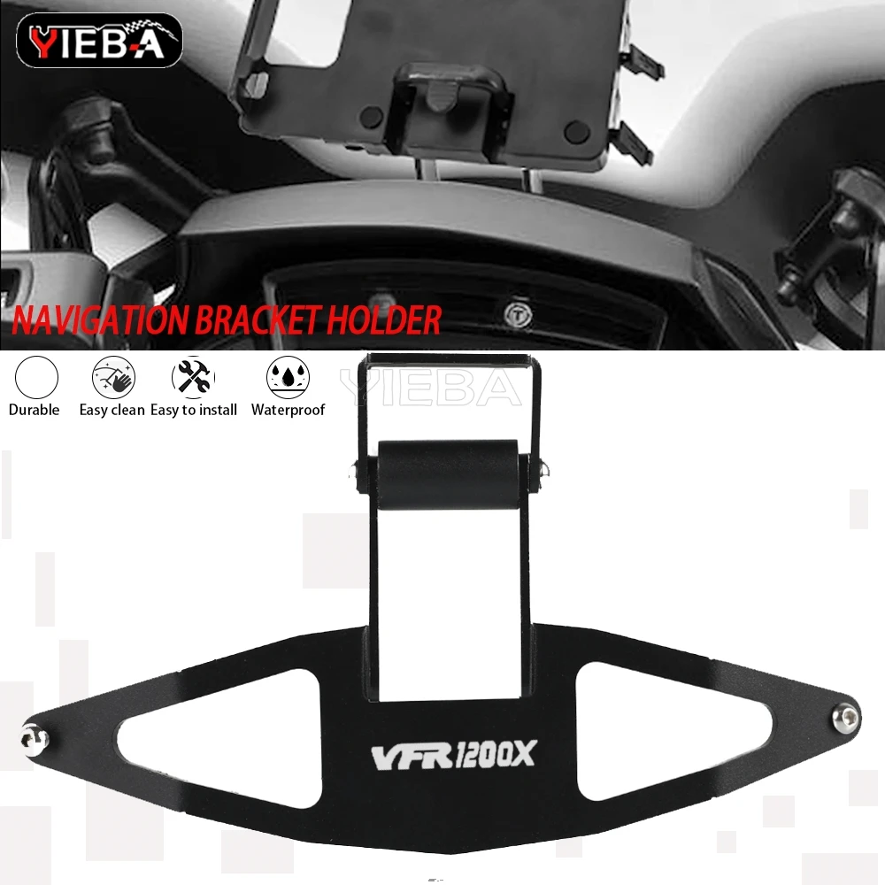 Motorcycle Accessories Navigation GPS Bracket USB Phone Charging Stand For Honda VFR1200X Crosstourer VFR 1200X 1200 X 2012-2017