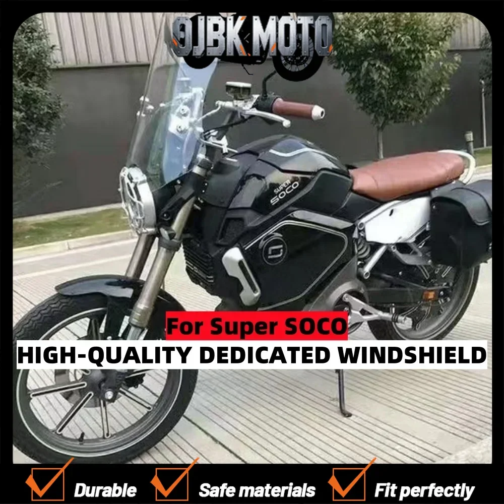 【Perfect fit】For Super Soco Tc-Max Tcmax Motorcycle Windshield Windscreen Deflector Fit Super Soco Tc/Mac Tc-Max Tc Mac Tc-Max