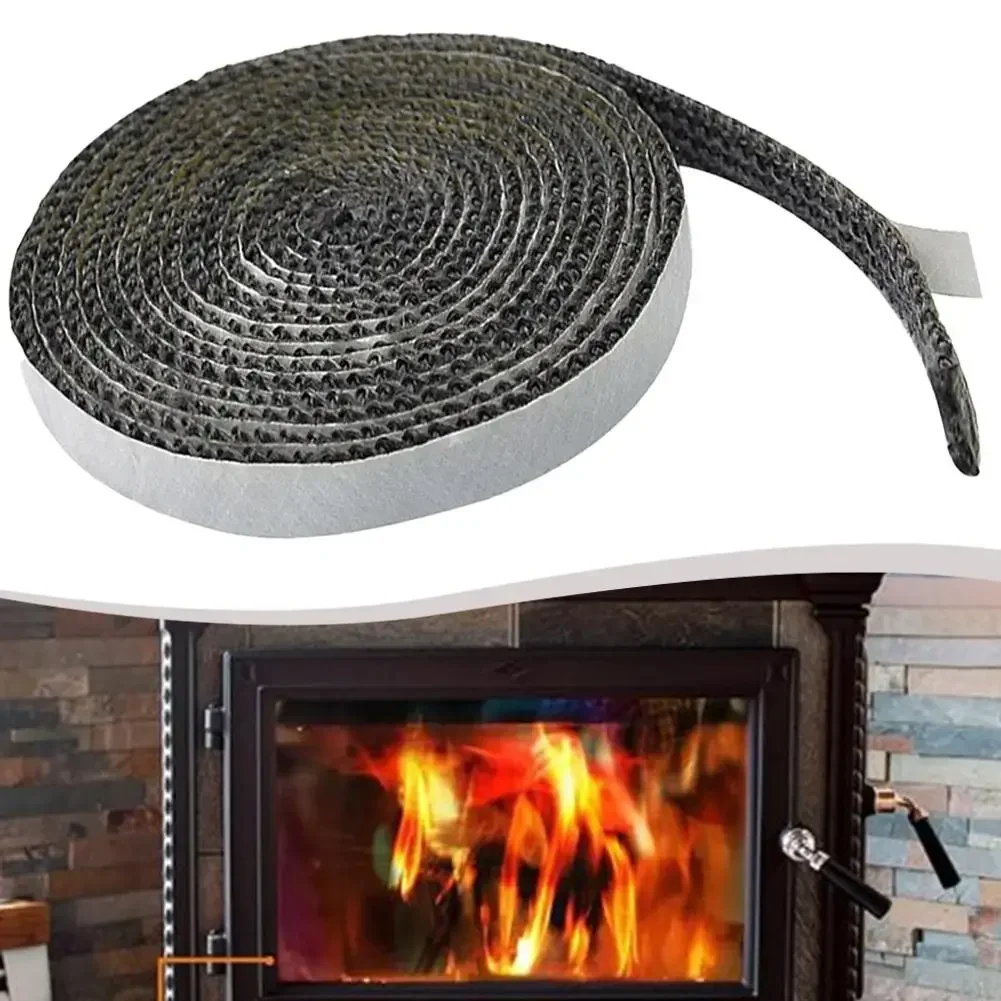 Replacement Gasket Cord Fireplace Maintenance Fireplace Sealing Rope Adhesive Stove Rope Effective Heat Insulation