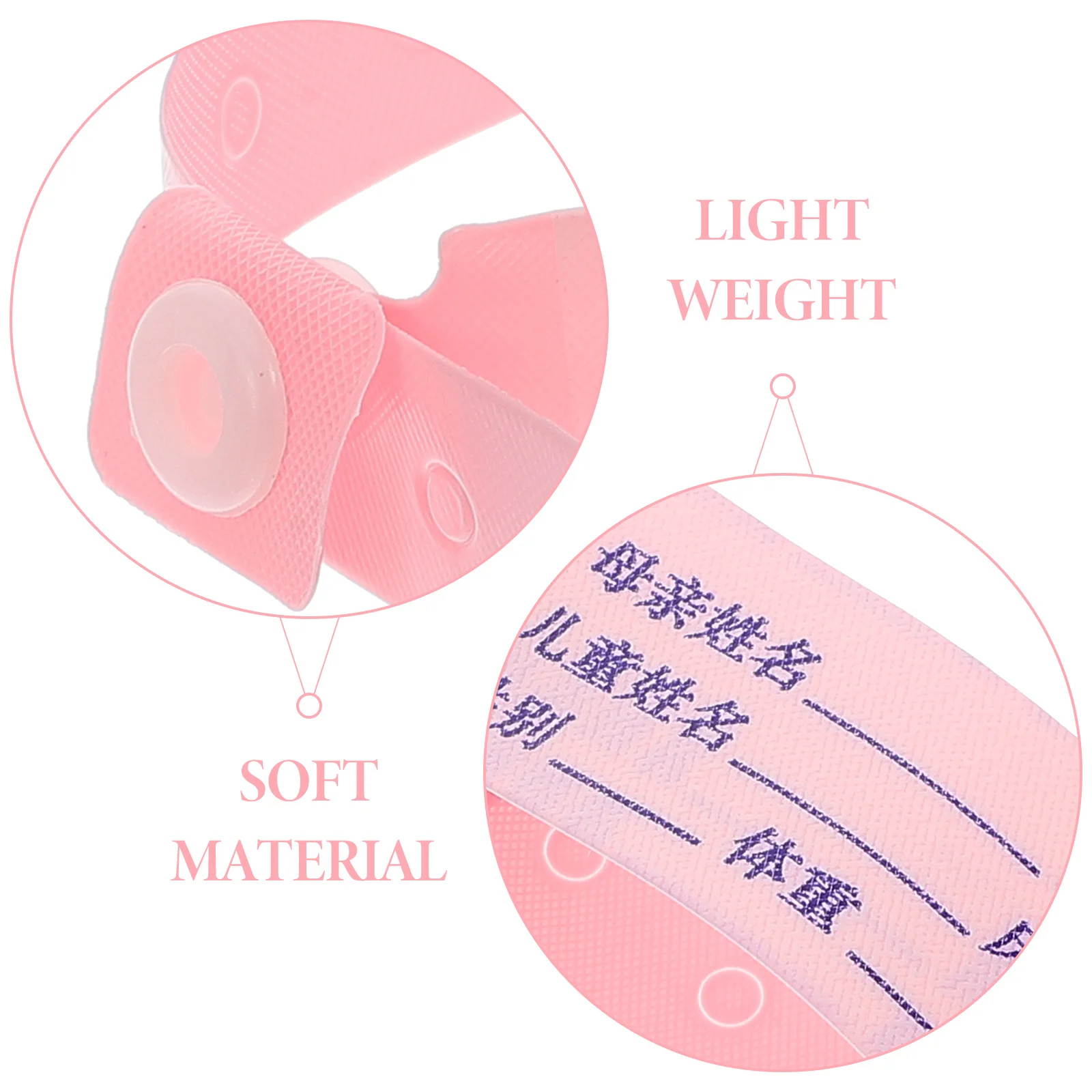 100 قطعة من أربطة الهوية الطبية للرضع، أساور معصم مريحة لتحديد هوية الطفل لاستخدام المريض، شريط تتبع التعرف على المستشفى #3