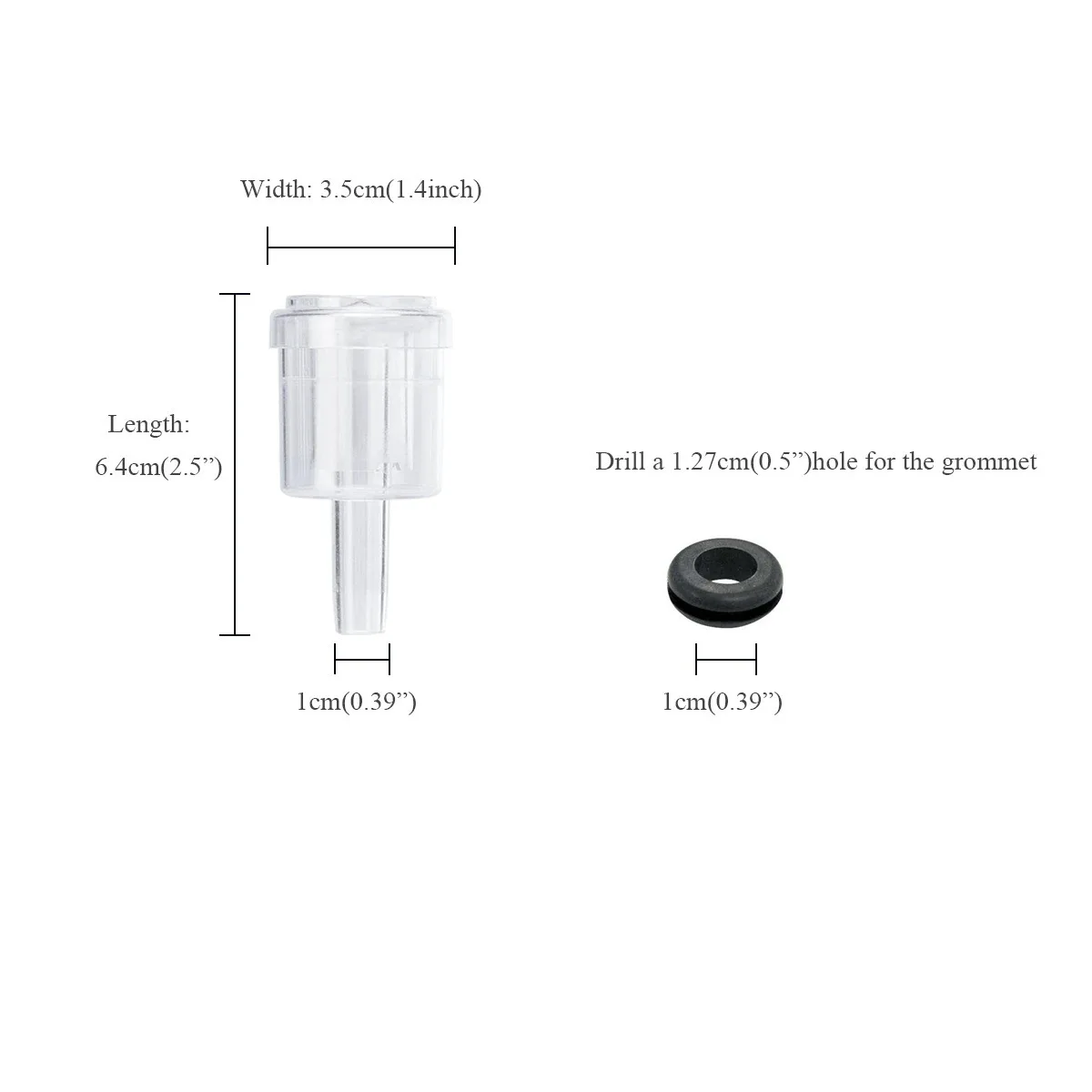 Plastic Airlock Homebrew Airlock Set with Silicone Grommets Beer Cylinder Fermentor Air Lock One Way Exhaust Water Sealed