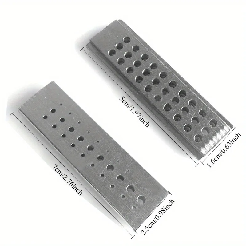 1 PC Stainless Steel Riveting Stake Tool 30 Holes Punch Block Jewelers Repair Tool Watchmaker Watch Accessories Repairing Tools